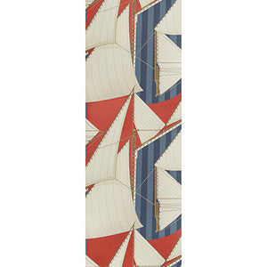 St Tropez Wp Red/Blue by Lee Jofa Designer Wallcovering