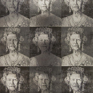 Hm Glam Silver/Charcoal by Lee Jofa Modern Designer Wallcovering