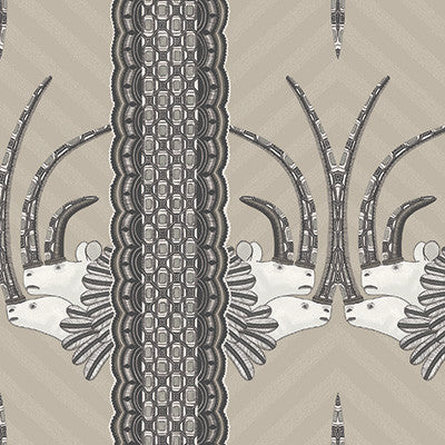Jabu Linen & Black by Cole & Son Designer Wallcovering