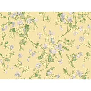 Sweet Pea Yellow by Cole & Son Designer Wallcovering