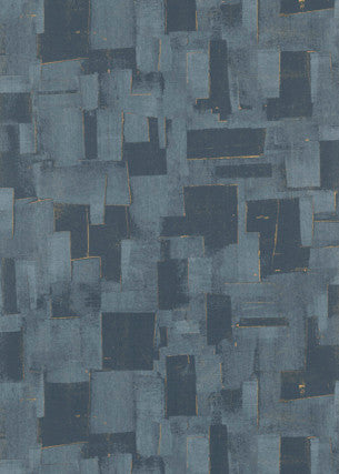 Cubist Indigo by Threads Designer Wallcovering