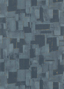 Cubist Indigo by Threads Designer Wallcovering