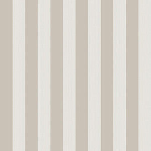 Regatta Stripe Stone/Parchment by Cole & Son Designer Wallcovering