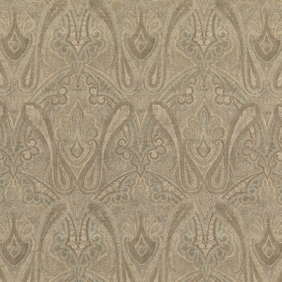Canvas Paisley Mineral by Mulberry Designer Fabric