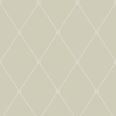 Large Georgian Rope Trellis Olive by Cole & Son Designer Wallcovering