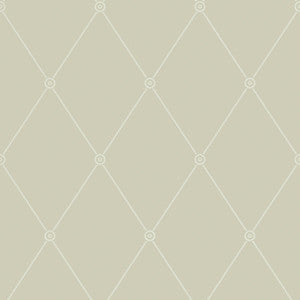 Large Georgian Rope Trellis Olive by Cole & Son Designer Wallcovering
