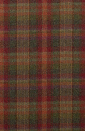 Country Plaid Red/Lovat/Heather by Mulberry Designer Fabric