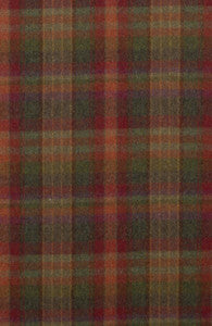 Country Plaid Red/Lovat/Heather by Mulberry Designer Fabric