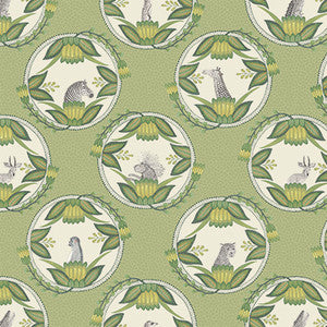 Ardmore Cameos Green by Cole & Son Designer Wallcovering