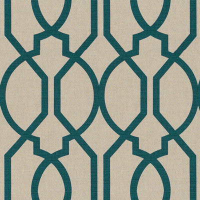 Gazebo Teal by Groundworks Designer Fabric