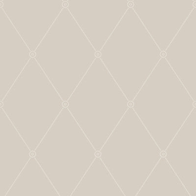 Large Georgian Rope Trellis Putty by Cole & Son Designer Wallcovering
