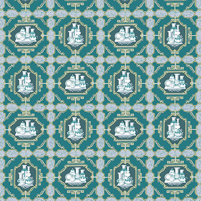Porcelanas Esmeralda by Gaston Y Daniela Designer Fabric