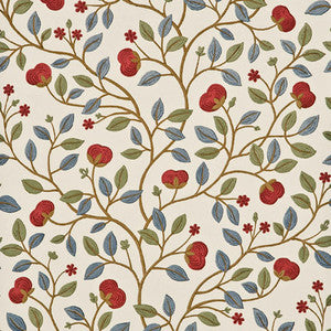 Medlar Blue/Red by G P & J Baker Designer Wallcovering