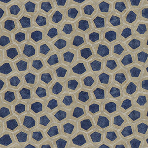 Hexagon Velvet Sapphire by Lee Jofa Modern Designer Fabric
