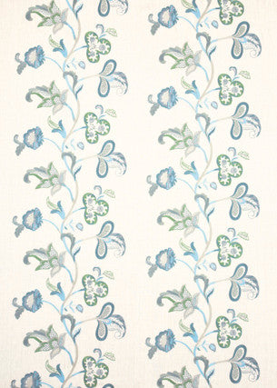 Cawdor Teal by G P & J Baker Designer Fabric