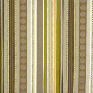 Braided Stripe Taupe/Stone/Lime by Mulberry Designer Fabric