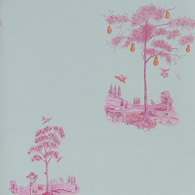 Pear Tree Sunrise Pink by Kravet Couture Designer Wallcovering