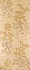 Oriental Tree Effects Taupe/Gold by G P & J Baker Designer Wallcovering