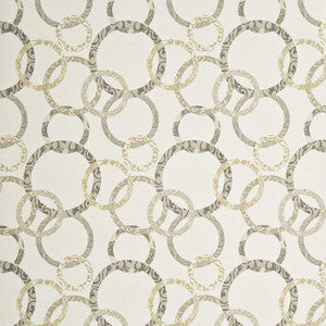 Roundel Ivory/Stone by Baker Lifestyle Designer Wallcovering