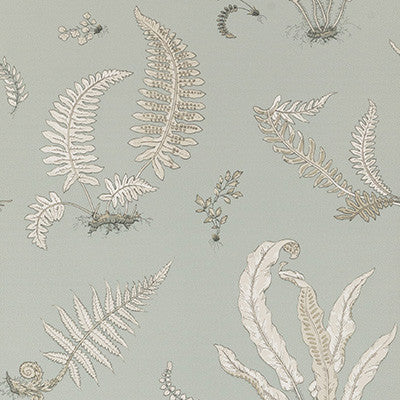 Ferns Soft Blue by G P & J Baker Designer Wallcovering