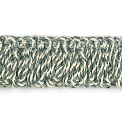 Rope Loop Fringe Aqua by Baker Lifestyle Designer Trim