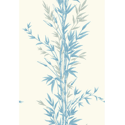 Bamboo Blue On Ivory by Cole & Son Designer Wallcovering