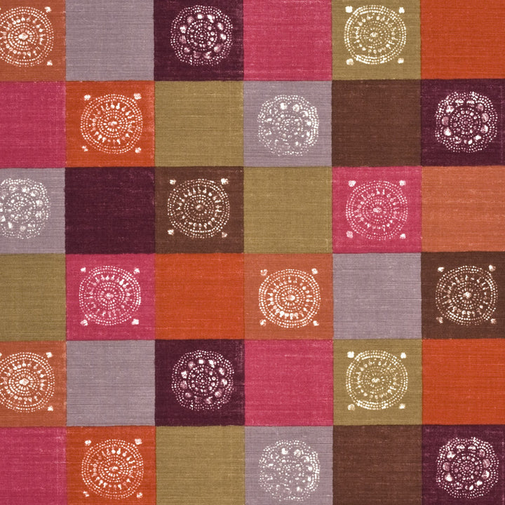 Atticus Sienna/Fuchsia by Baker Lifestyle Designer Fabric