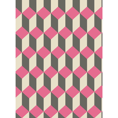 Delano Pink And Black by Cole & Son Designer Wallcovering