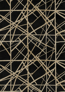 Channels Velvet Onyx/Almond by Lee Jofa Modern Designer Fabric