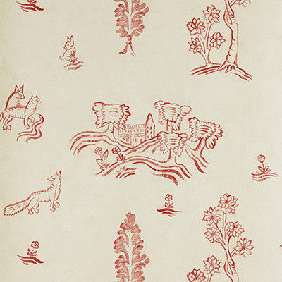 Wychwood Huntsman Red by Kravet Couture Designer Wallcovering