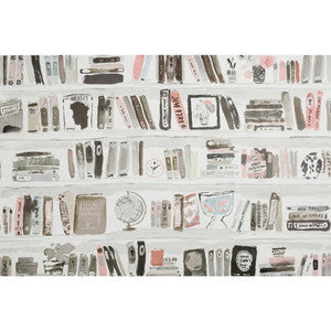 Bella Books Blush by Kravet Design Designer Wallcovering