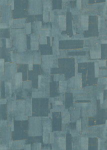 Cubist Teal by Threads Designer Wallcovering