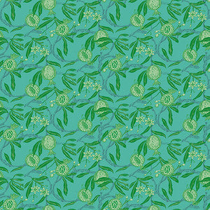 Granadas Verde/Azul by Gaston Y Daniela Designer Wallcovering
