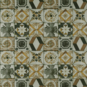 Trastevere Oro/Gris by Gaston Y Daniela Designer Fabric