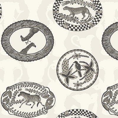 Matrinah Black & White by Cole & Son Designer Wallcovering