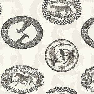 Matrinah Black & White by Cole & Son Designer Wallcovering