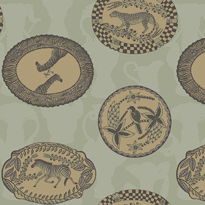Matrinah Old Olive by Cole & Son Designer Wallcovering