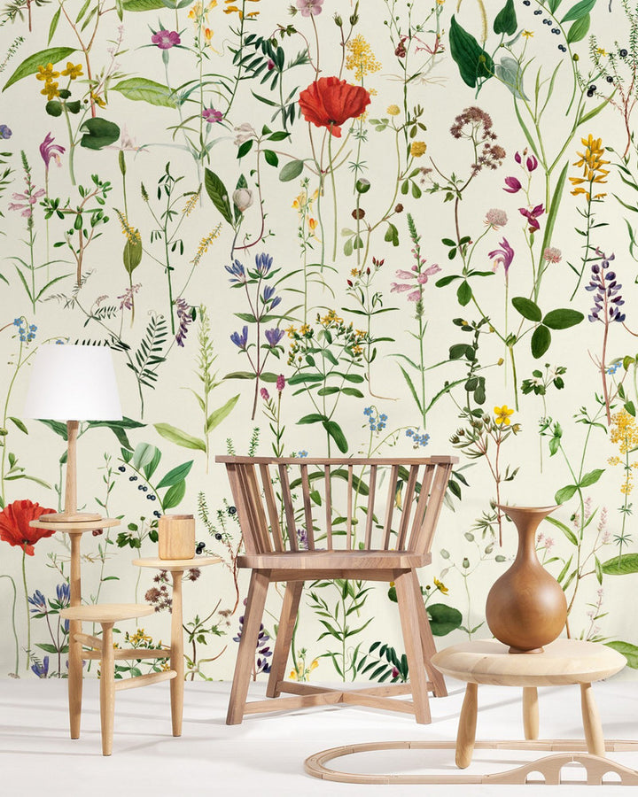 Aquafleur Wallpaper by Mind the Gap Designer Wallpaper PREMIUM DESIGNER WALLPAPER COLLECTION Non-woven Made in Europe Paste the wall 3 rolls x 20.5 x 3.25 yards - Swanky Fabrics -