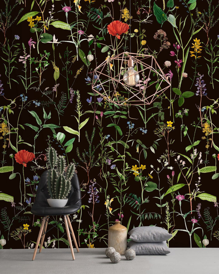 Mind The Gap Wallpaper AQUAFLEUR Anthracite Wallpaper (WP20173) | WP20173 | PREMIUM DESIGNER WALLPAPER COLLECTION | 3 rolls x 20.5 x 118.1 in | 0.52m / 20.5in | 3m / 118in | 4.65mp | 200cm / 78.7in | Black, Green, Purple, Red | Non-woven | Paste the wall | 3-rolls in a box | Fabric Carolina | https://www.fabriccarolina.com/