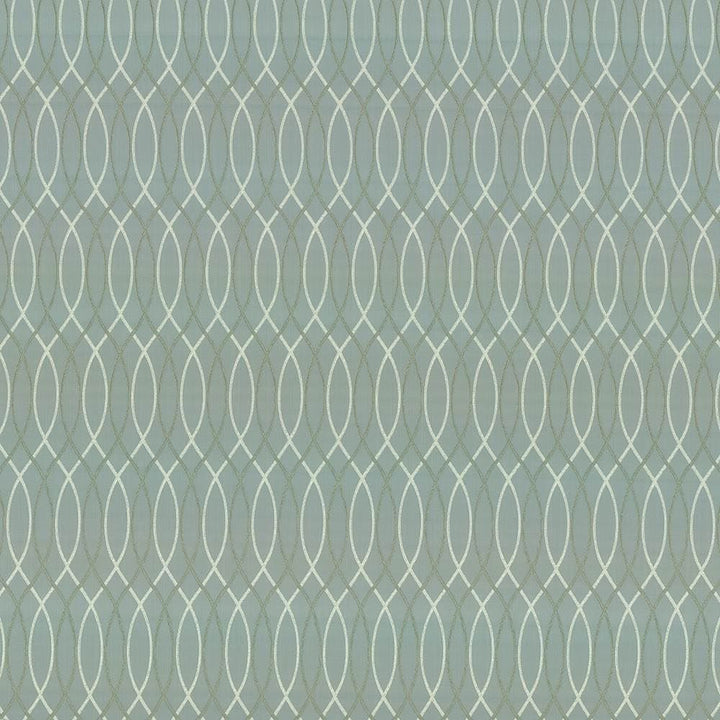 Asher Trellis Glacier by Kasmir Designer Fabric 1442 100% Polyester TURKEY 30,000 Wyzenbeek Double Rubs Horizontal: 2 2/8 inches and Vertical: 12 2/8 inches 57 - 58 - Swanky Fabrics -