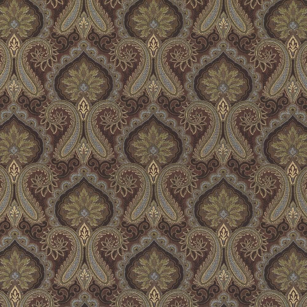 Audasson Mocha by Kasmir Designer Fabric 1433 100% Cotton
 SPAIN </p><p>Repeat: Horizontal: 13 4/8 inches and Vertical: 12 4/8 inches 54 - 56 - Swanky Fabrics -