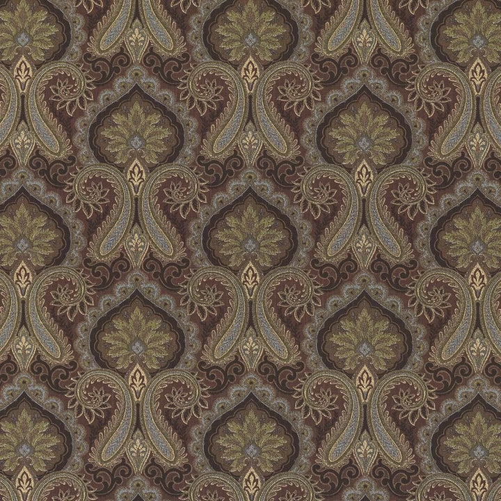 Audasson Mocha by Kasmir Designer Fabric 1433 100% Cotton
 SPAIN 24,000 Wyzenbeek Double Rubs </p><p>Repeat: Horizontal: 13 4/8 inches and Vertical: 12 4/8 inches 54 - Swanky Fabrics -