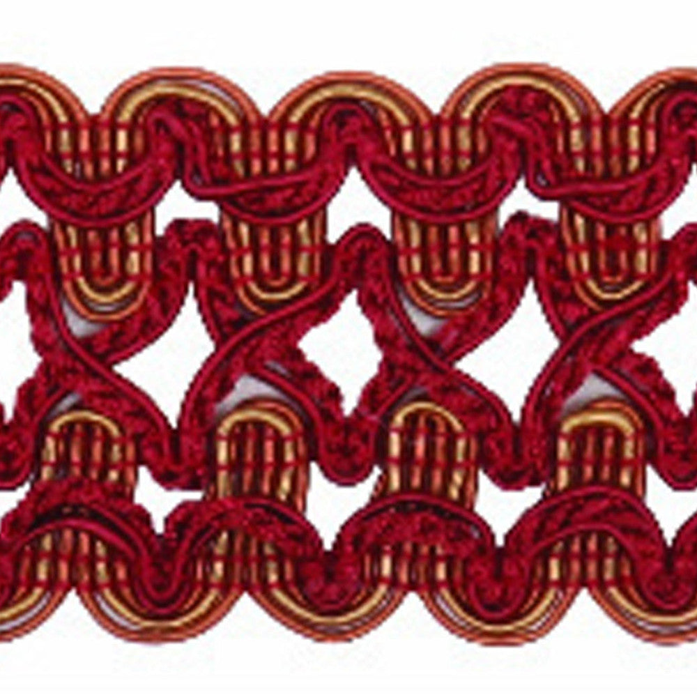 Niort Autumn by Europatex Designer Fabric Bergamo 100% Rayon 1.75 inches - Swanky Fabrics -