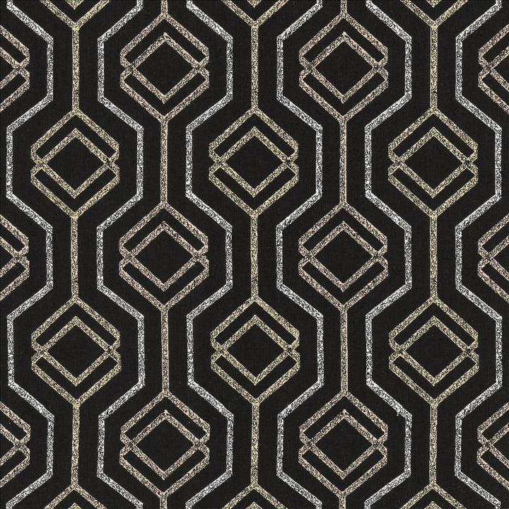 Babonneau Black by Kasmir Designer Fabric 1470 54% Polyester
42% Cotton
4% Linen
 INDIA 27,000 Wyzenbeek Double Rubs </p><p>Repeat: Horizontal: 6 3/8 inches and Vertical: 6 2/8 inches 54 - Swanky Fabrics -