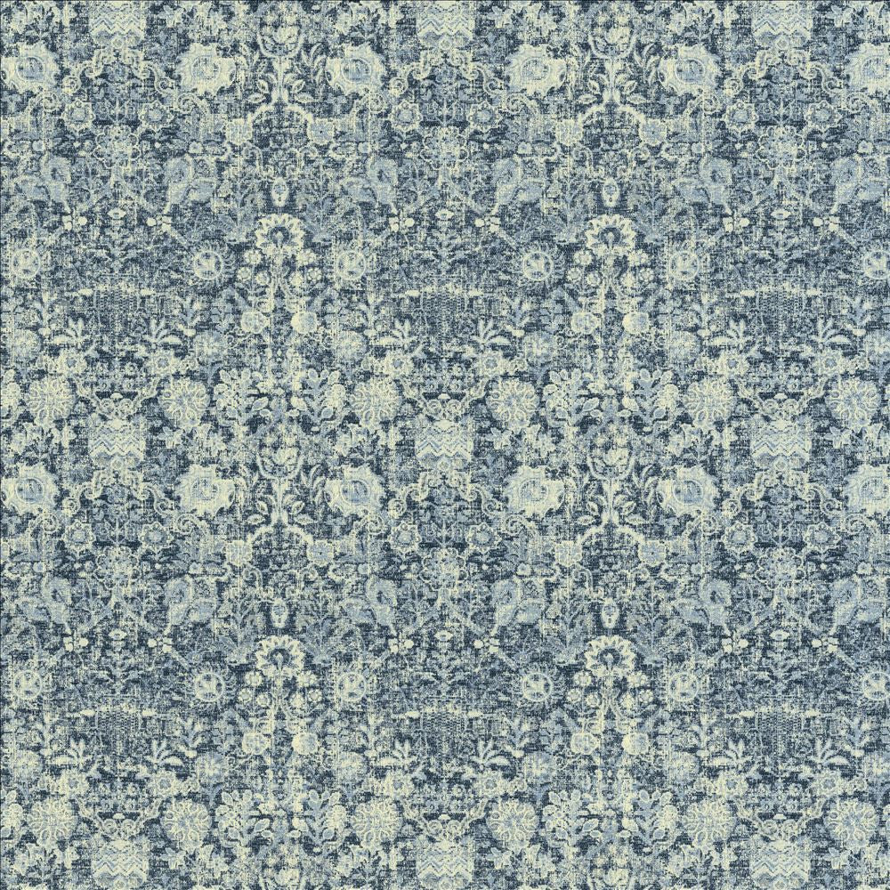 Bakari Atlantic by Kasmir Designer Fabric 1472 100% Polyester
 CHINA 30,000 Wyzenbeek Double Rubs </p><p>Repeat: Horizontal: 14 inches and Vertical: 18 4/8 inches 56 - Swanky Fabrics -