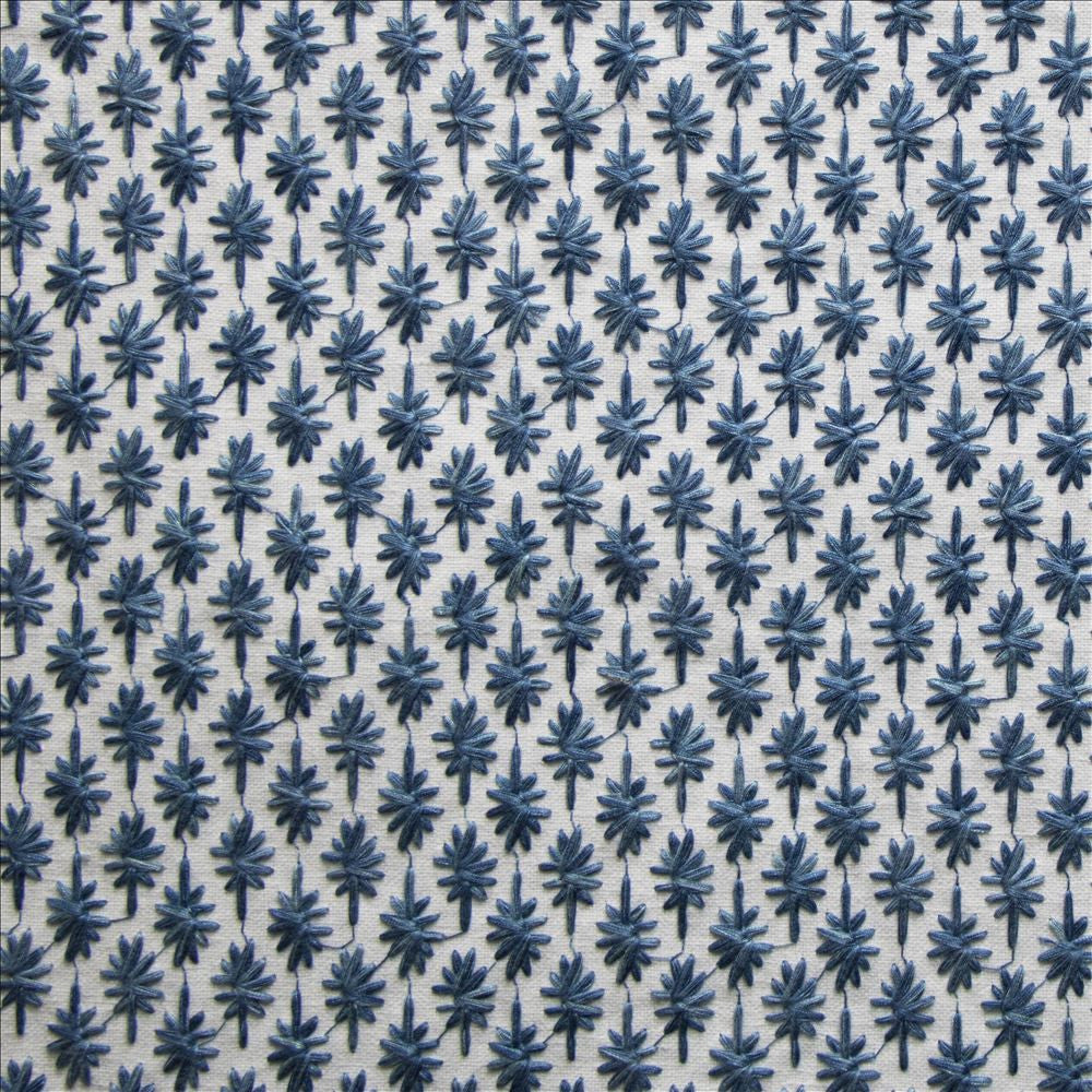 Balsamo Porcelain  by Kasmir Designer Fabric 1477 50% Cotton 50% Polyester  INDIA  </p><p>Repeat: Horizontal: 1 1/8 inches and Vertical: 1 2/8 inches 52  - Swanky Fabrics -
