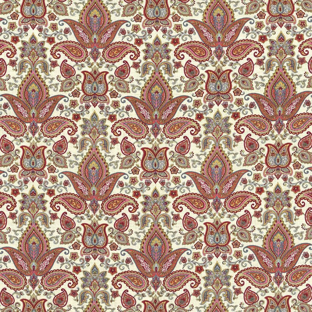 Balthazar Garden Sorbet by Kasmir Designer Fabric 5064 55% Linen
45% Rayon
 CHINA </p><p>Repeat: Horizontal: 13 4/8 inches and Vertical: 17 4/8 inches 54 - 55 - Swanky Fabrics -
