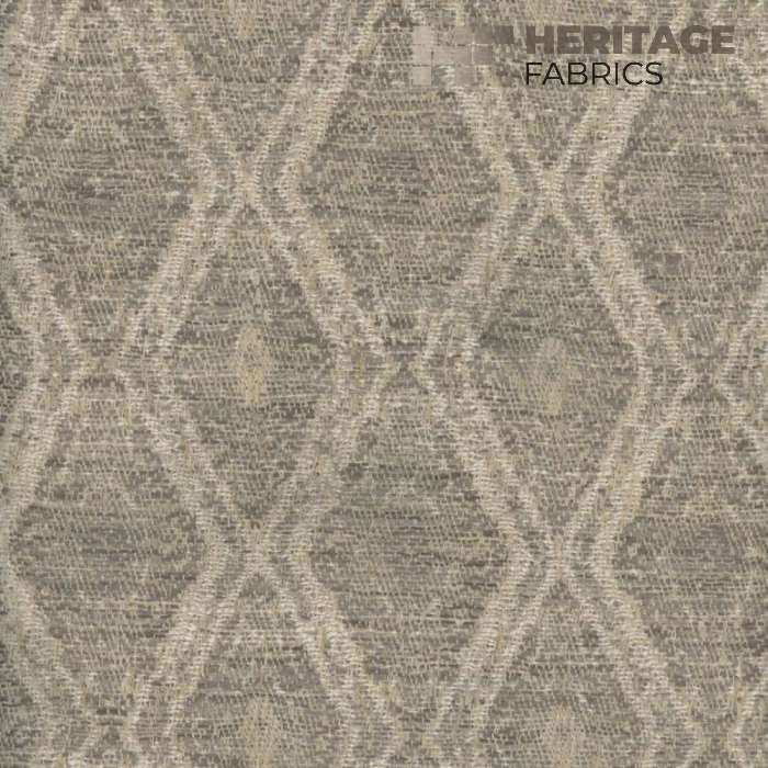 Barani Zinc by Heritage Designer Fabric - 100% Polyester India 33,000 Horizontal: 3.75" and Vertical: 4.75" 54" - Swanky Fabrics -