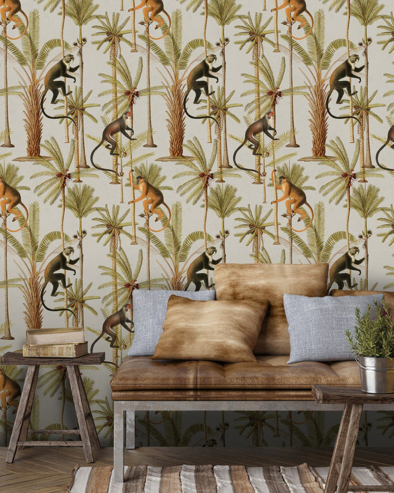Barbados Wallpaper by Mind the Gap Designer Wallpaper PREMIUM DESIGNER WALLPAPER COLLECTION Non-woven Made in Europe Paste the wall 3 rolls x 20.5 x 3.25 yards - Swanky Fabrics -