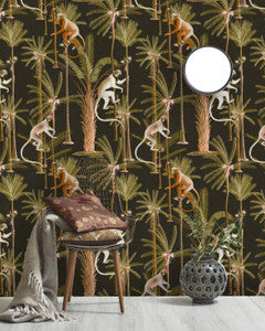 Mind The Gap Wallpaper BARBADOS ANTHRACITE Wallpaper (WP20160)